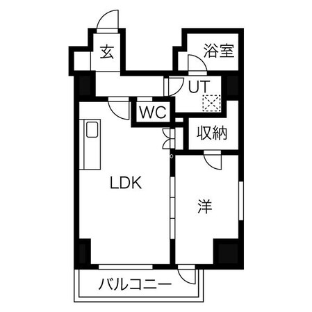 本町駅 徒歩3分 6階の物件間取画像